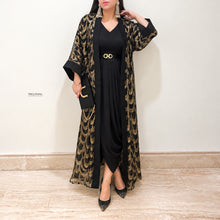 Load image into Gallery viewer, Astra | Black Kaftaan Drape
