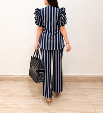 Load image into Gallery viewer, Navy stripes coord
