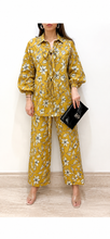 Load image into Gallery viewer, Yellow floral Coord With Taseels
