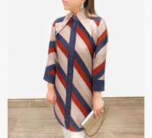 Load image into Gallery viewer, Stripes Tunic Collar
