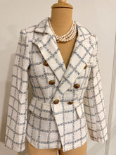 Load image into Gallery viewer, TWEED OFF WHITE BLAZER
