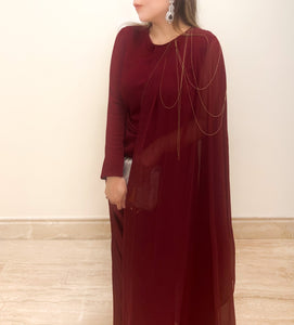 Rouge Drape Maxi