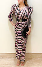 Load image into Gallery viewer, Burgundy Stripes Maxi
