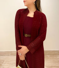 Load image into Gallery viewer, Mahroon Dhoti Set
