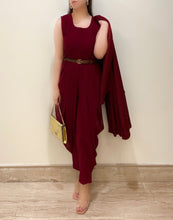 Load image into Gallery viewer, Mahroon Dhoti Set
