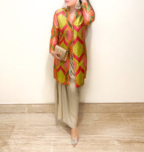 Gul Blazer Sari