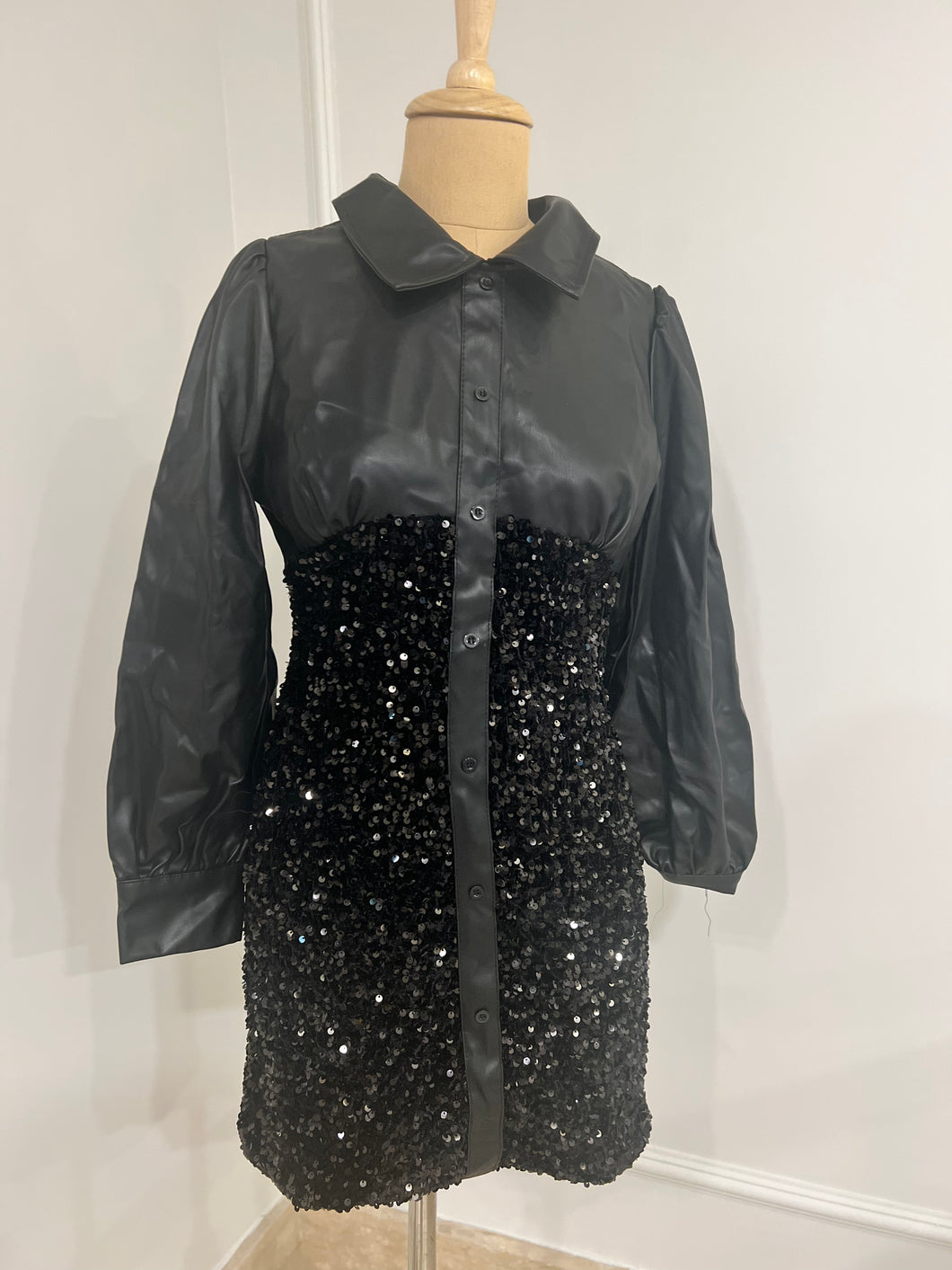 Leather sequin Dress