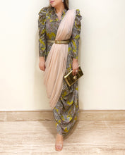 Load image into Gallery viewer, Paisley Detachable Drape Maxi
