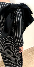 Load image into Gallery viewer, BW Stripes with Bow
